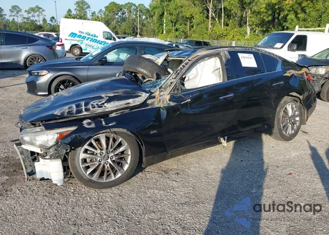 2018 Infiniti Q50 Luxe/Sport из США, поврежденный, VIN JN1EV7AR8JM432877